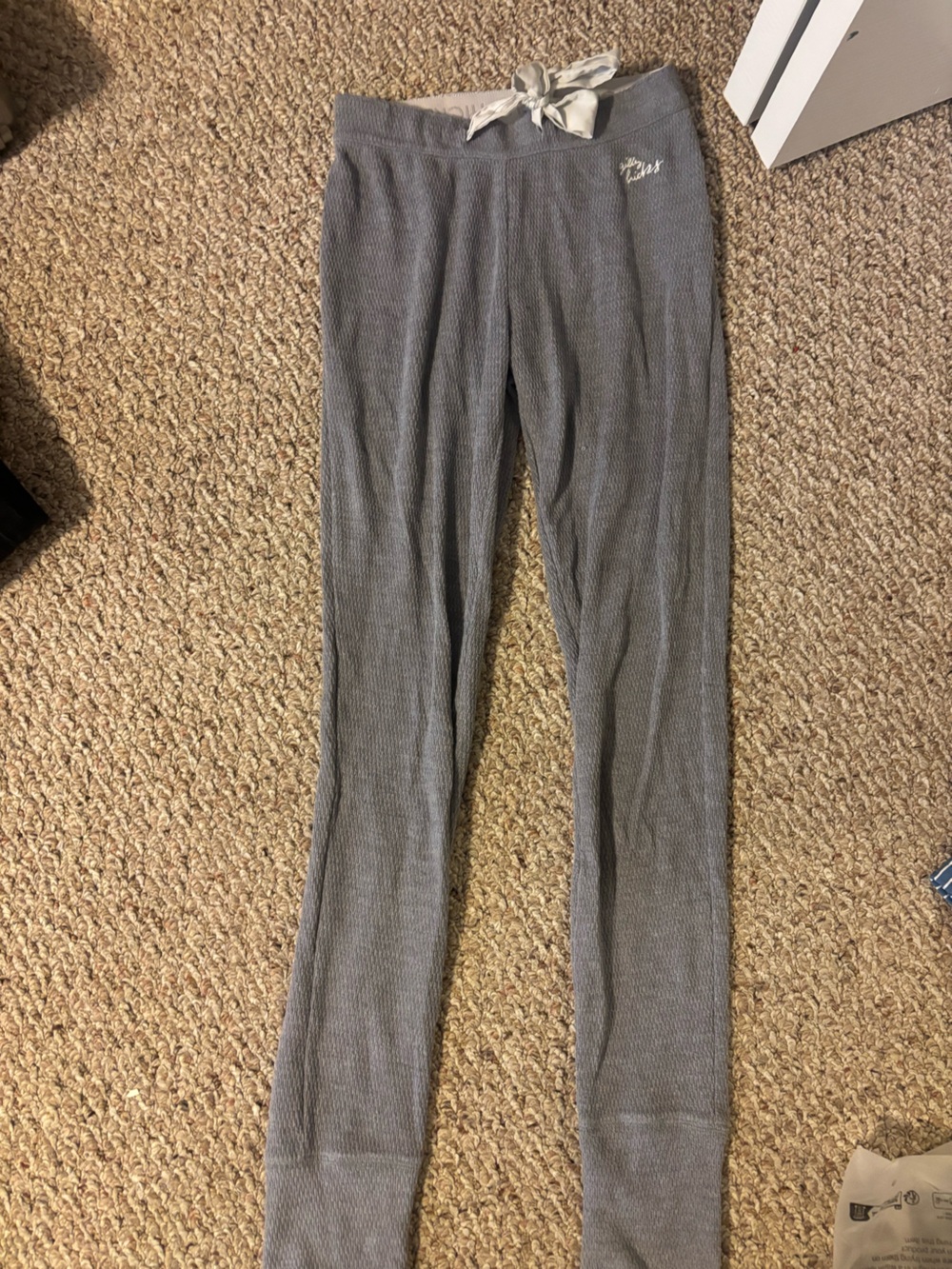 Gilly Hicks Gray Ribbed Lounge Joggers